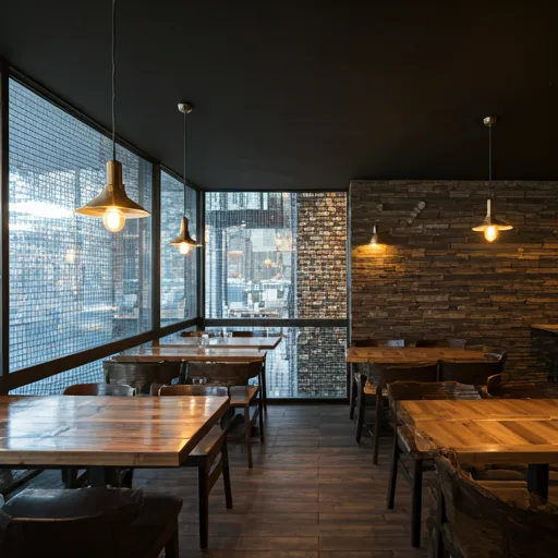 Restaurant interior — warm Mediterranean bistro in St. Petersburg